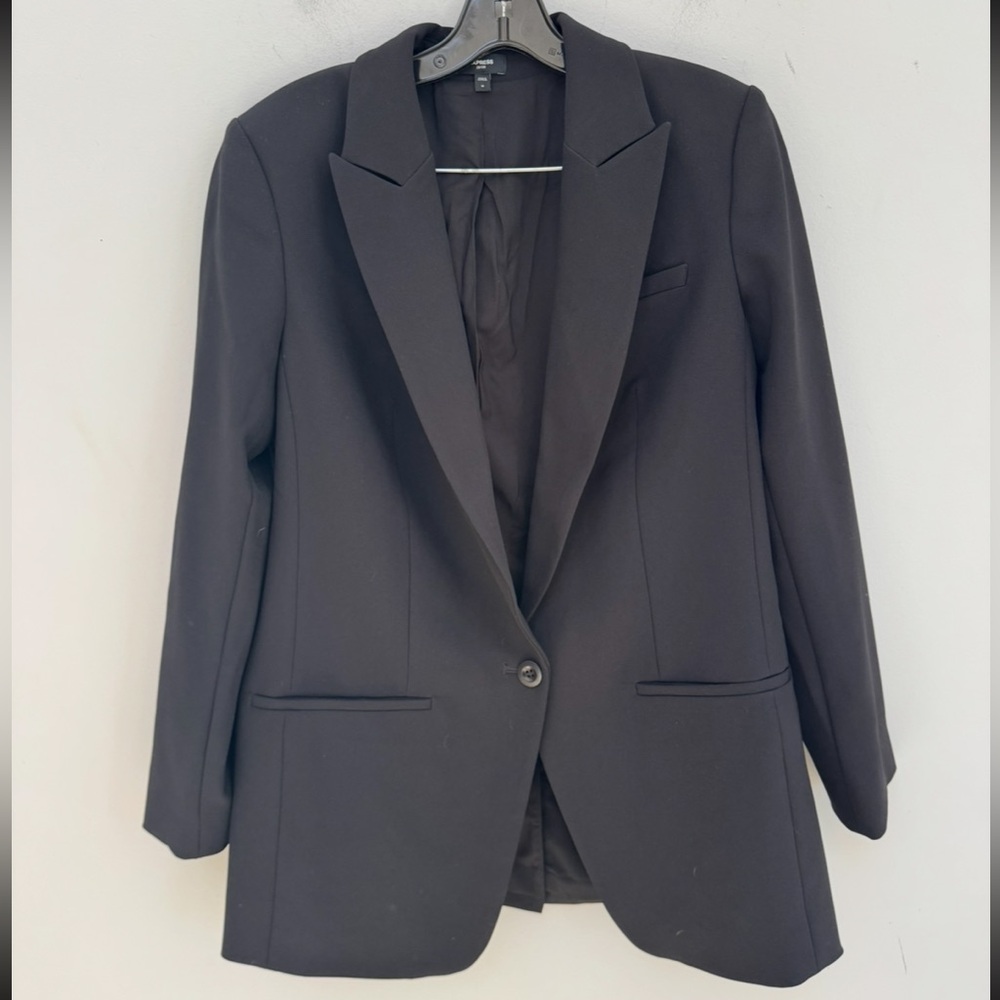 Express Editor Black Blazer in Medium